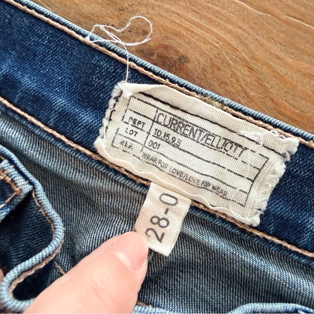 Current/Elliott Skinny Jeans in Medium Blue Wash - Picture 4 of 7